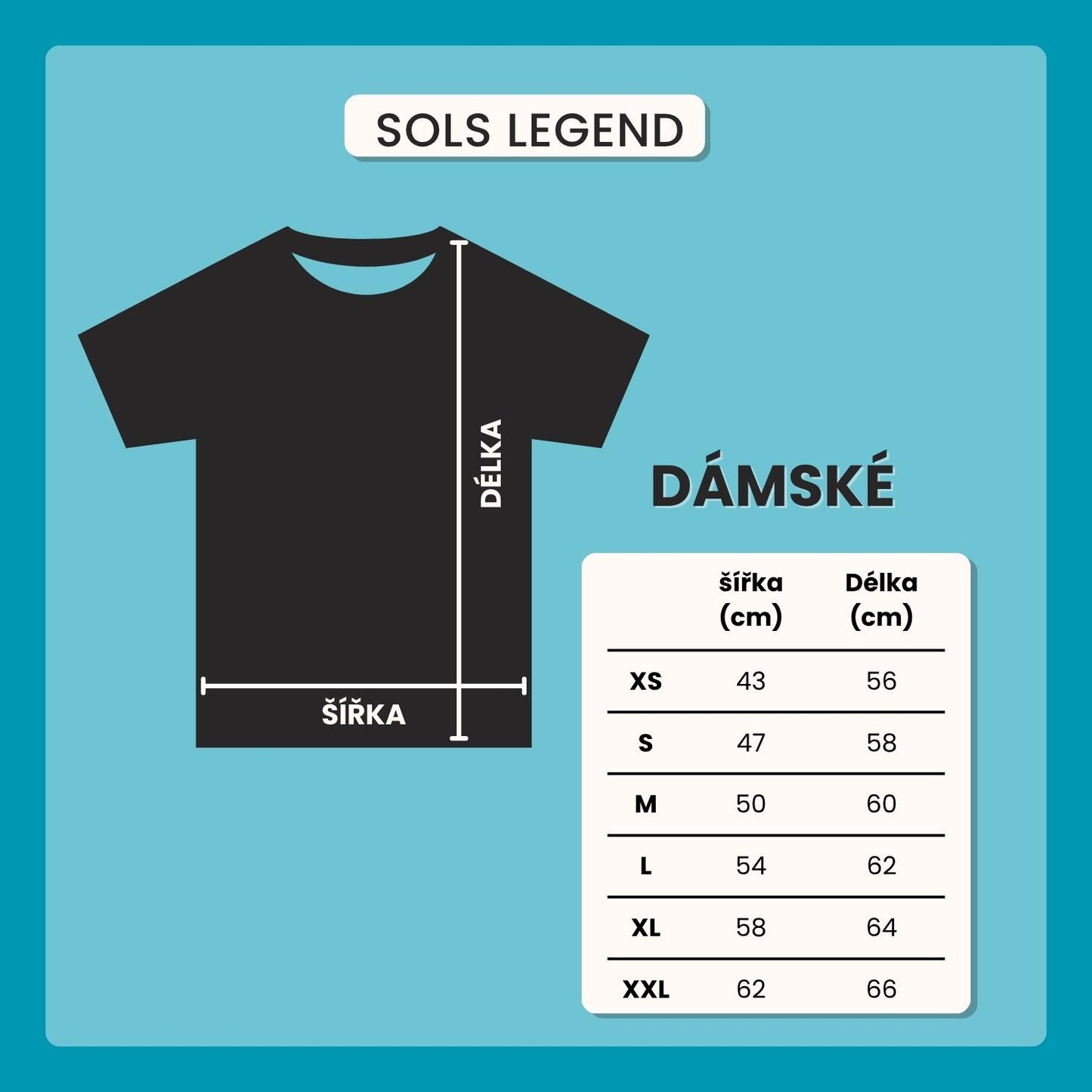 Dámské volné tričko Sols Legend