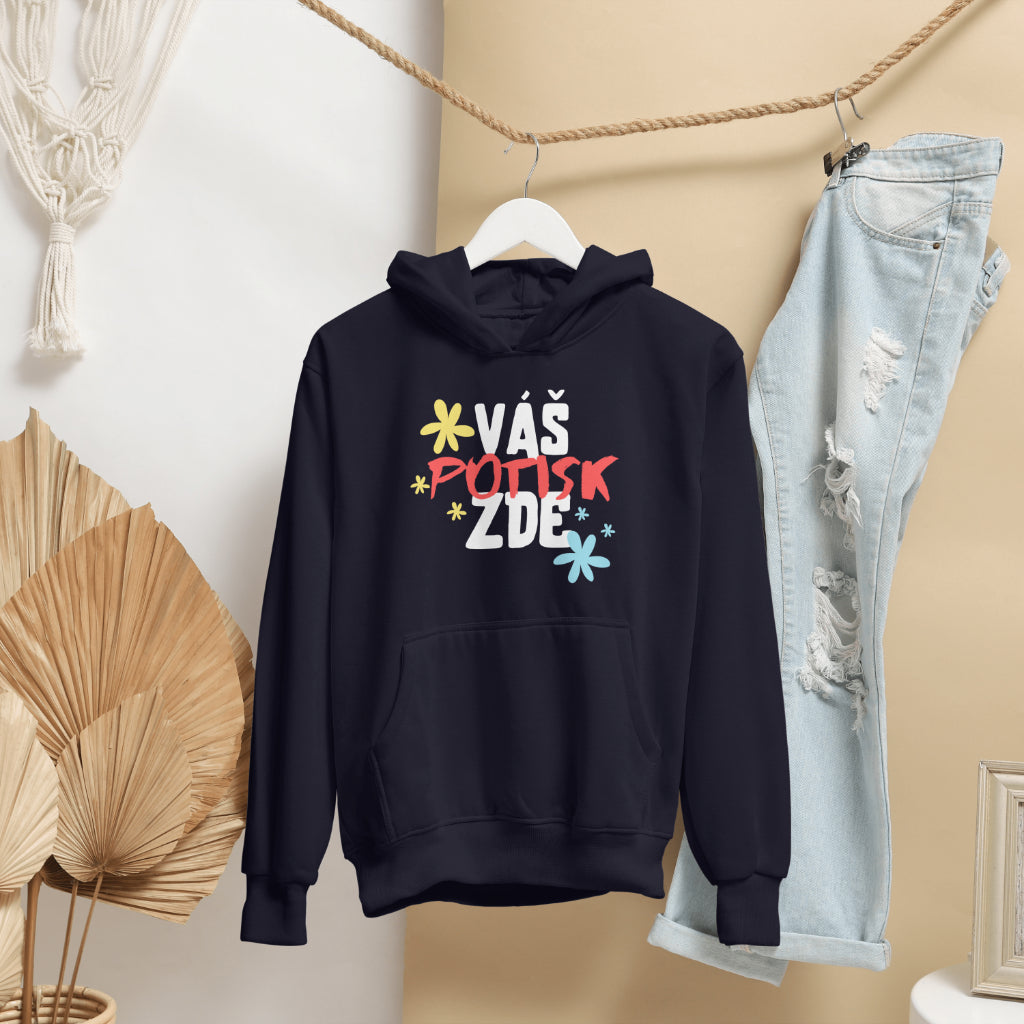 Pánská mikina klokan s vlastním potiskem jedné strany