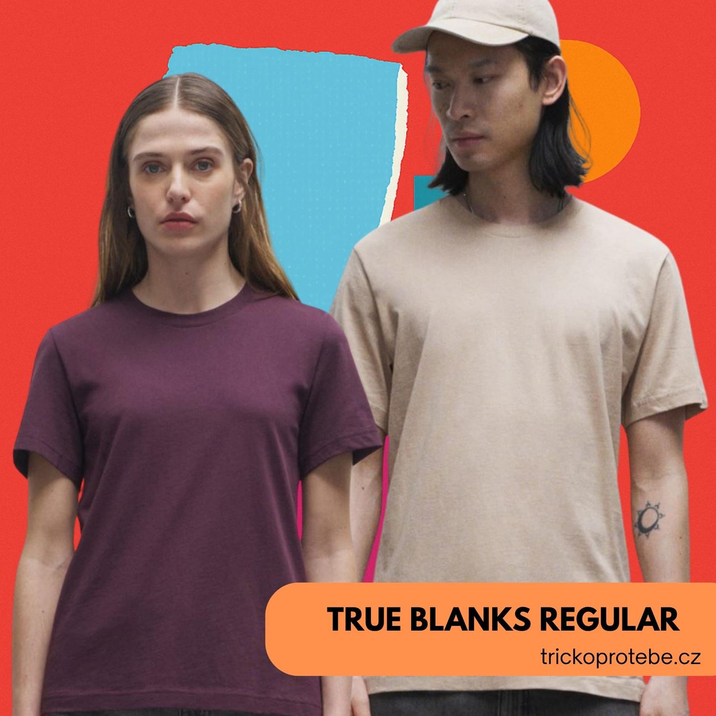 Pánské a dámské tričko z Bio bavlny True Blanks