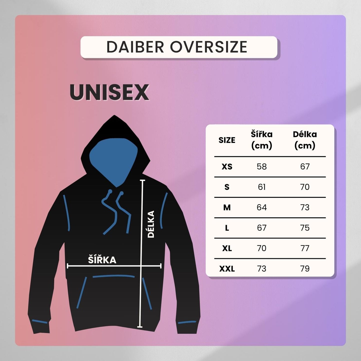 Daiber 8052 Oversize Hoodie