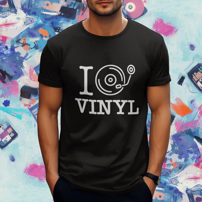 Pánské a dámské tričko I play vinyl
