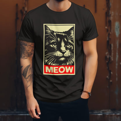 Pánské a dámské tričko Meow