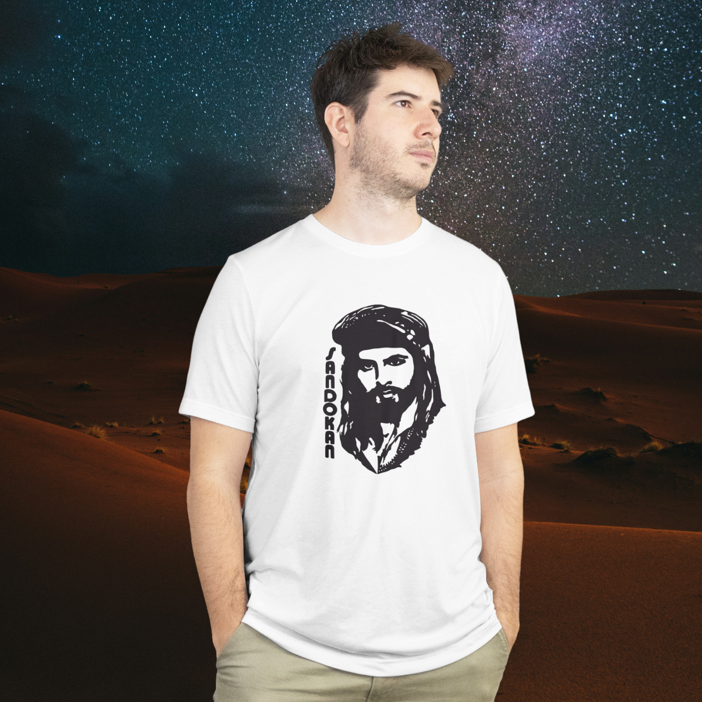 Tričko s potiskem Sandokan na modelovi