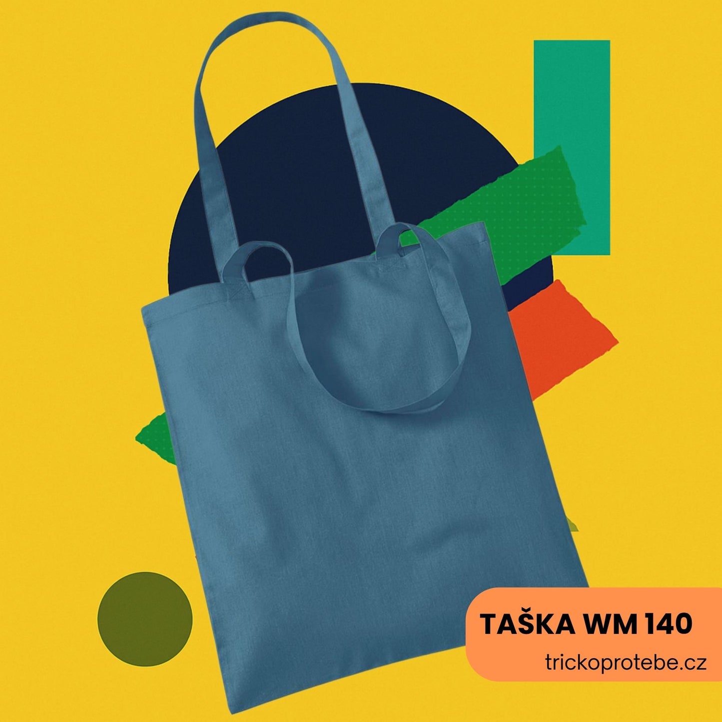 Plátěná taška s potiskem Westford Mill 140 g/m²