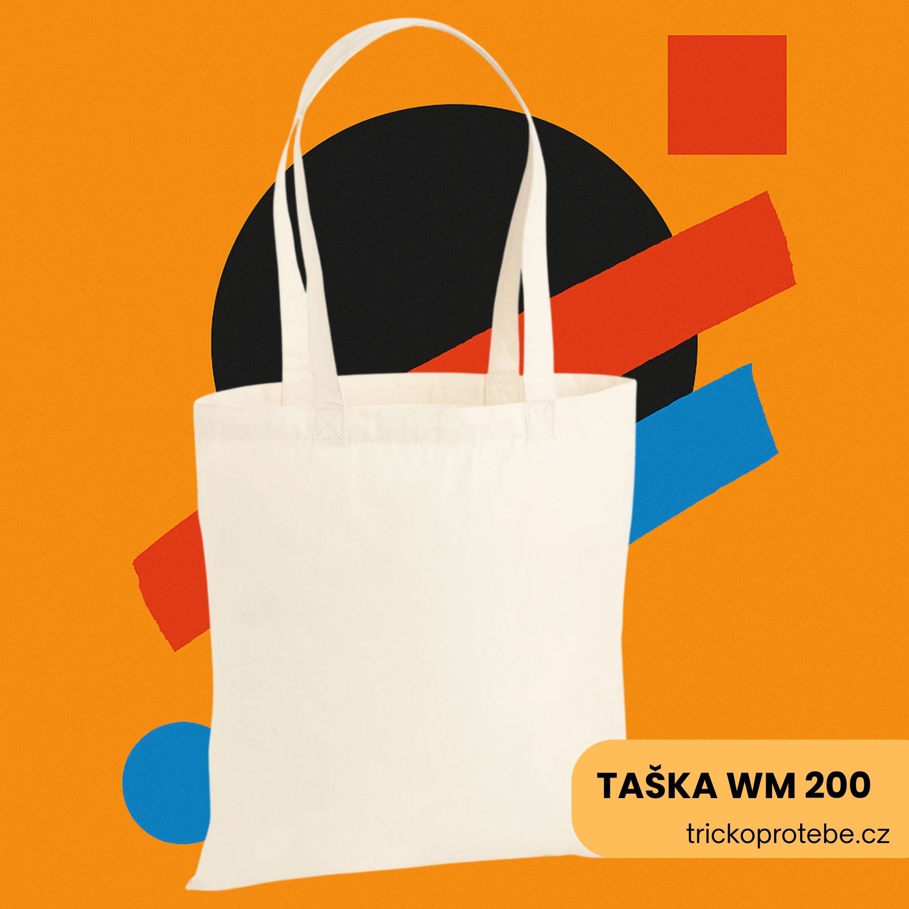 Pevná bavlněná plátěná taška Westford Mill 200 g/m² vhodná pro potisk a reklamní merch