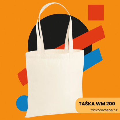Pevná bavlněná plátěná taška Westford Mill 200 g/m² vhodná pro potisk a reklamní merch