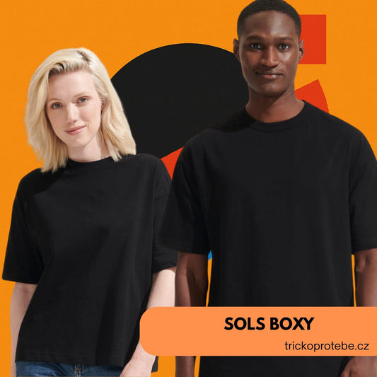 Pánské a dámské oversize tričko Sols Boxy