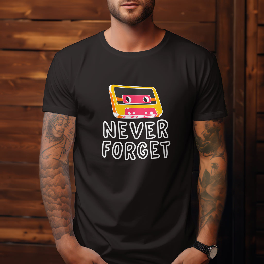 Pánské a dámské tričko Never Forget Kazeta