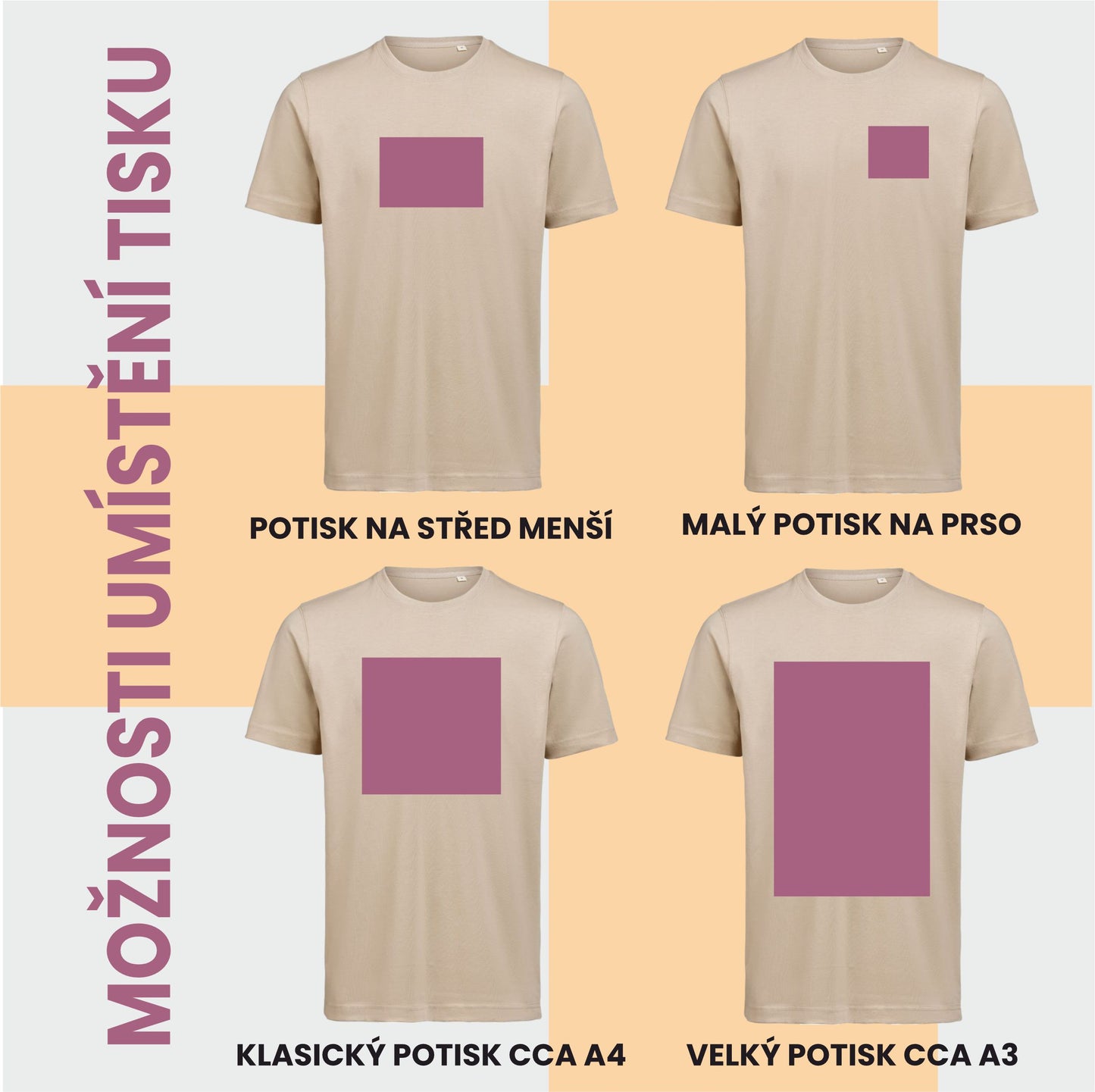 Oversize tričko s vlastním potiskem