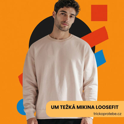 UM Unisex těžká mikina oversize