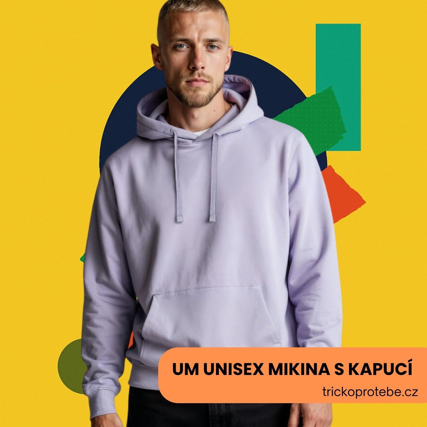 UM Unisex těžká mikina s kapucí