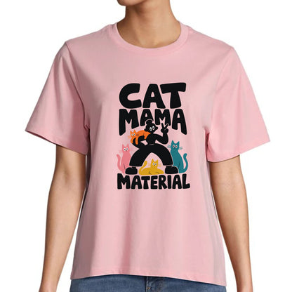Pánské a dámské tričko Cat mama material