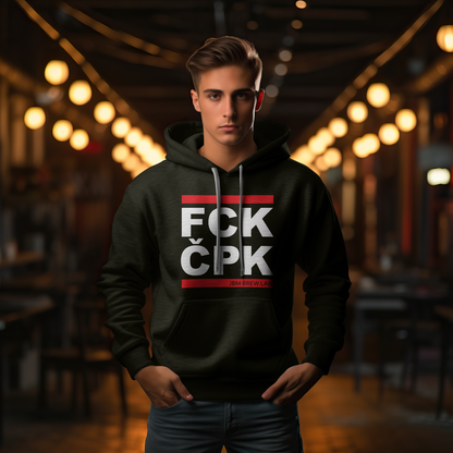 Pánská a dámská mikina s kapucí JBM FCK ČPK