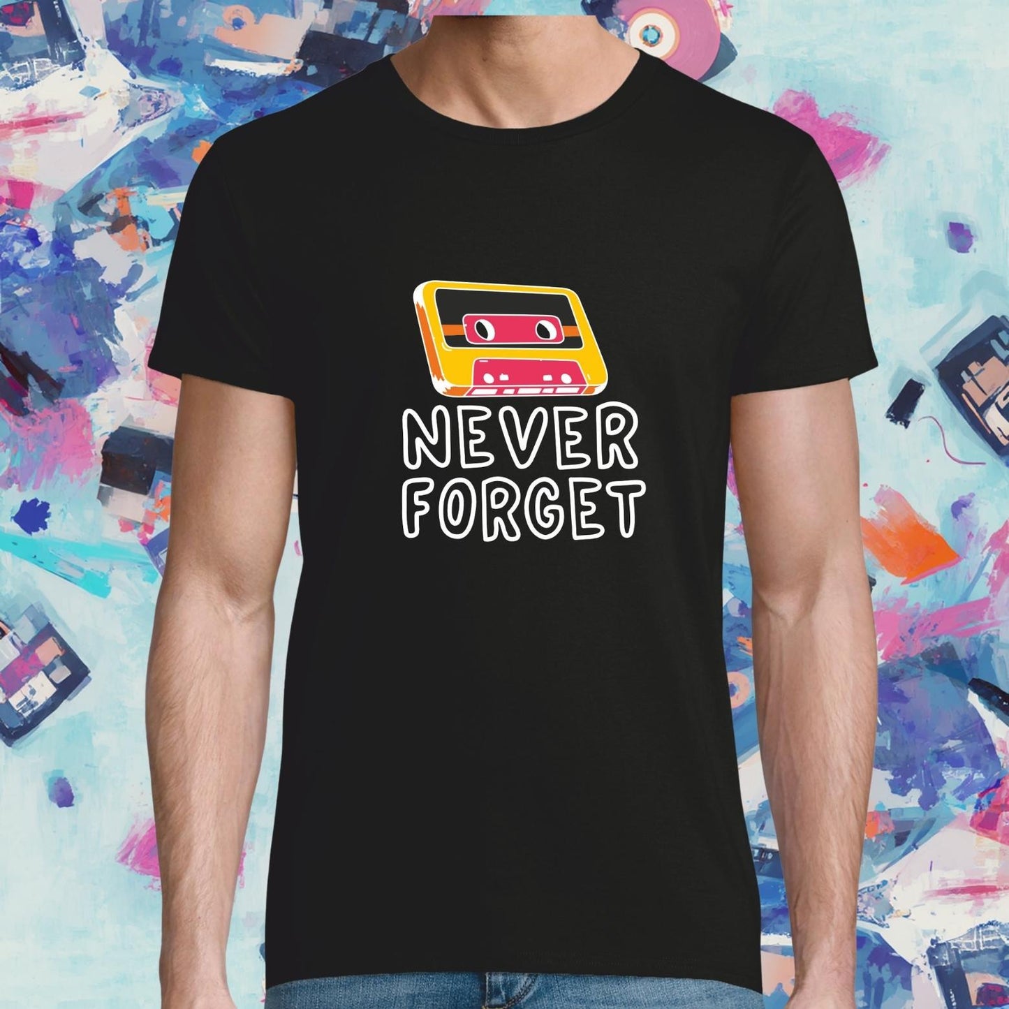 Pánské a dámské tričko Never Forget Kazeta