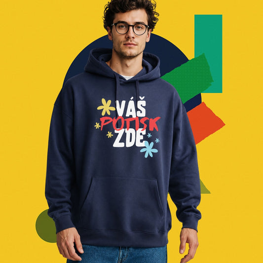 Unisex oversize klokan mikina s vlastním potiskem
