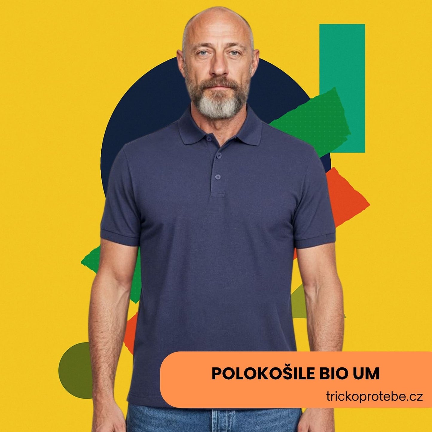 Prémiová Unisex bio polokošile Untagged Movement